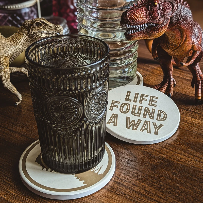 Jurassic Park - Life Found A Way Untersetzer 4er Set