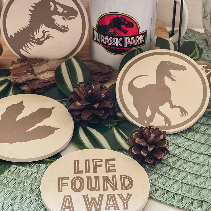 Jurassic Park - Life Found A Way Untersetzer 4er Set