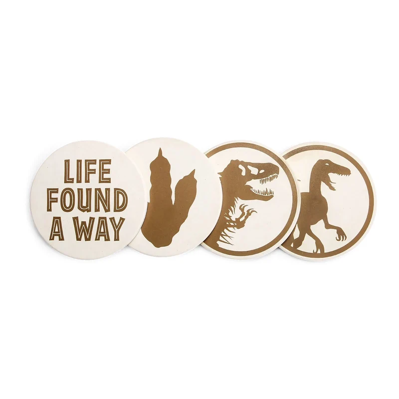 Jurassic Park - Life Found A Way Untersetzer 4er Set