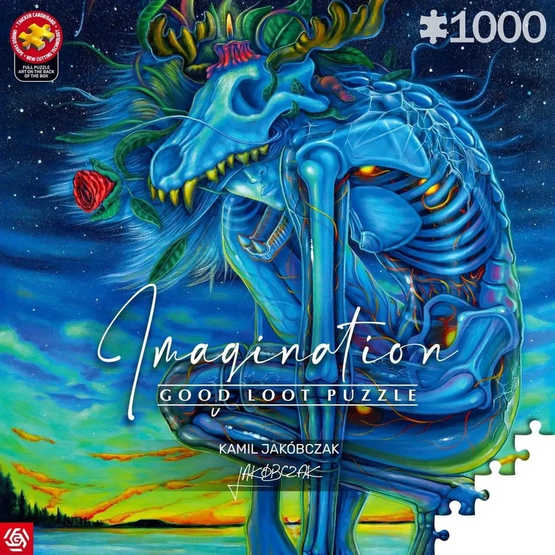 Imagination Series Puzzle Kamil Jakóbczak Bialy Wilk (1000 Teile)