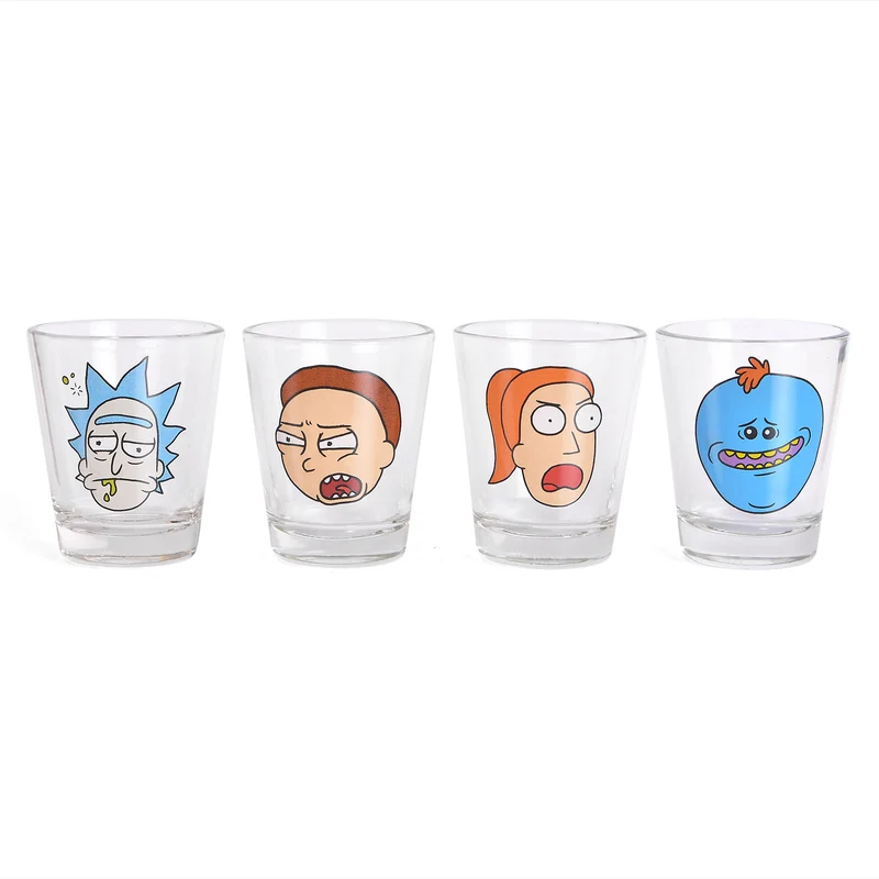 Rick and Morty - Faces Shots Gläserset