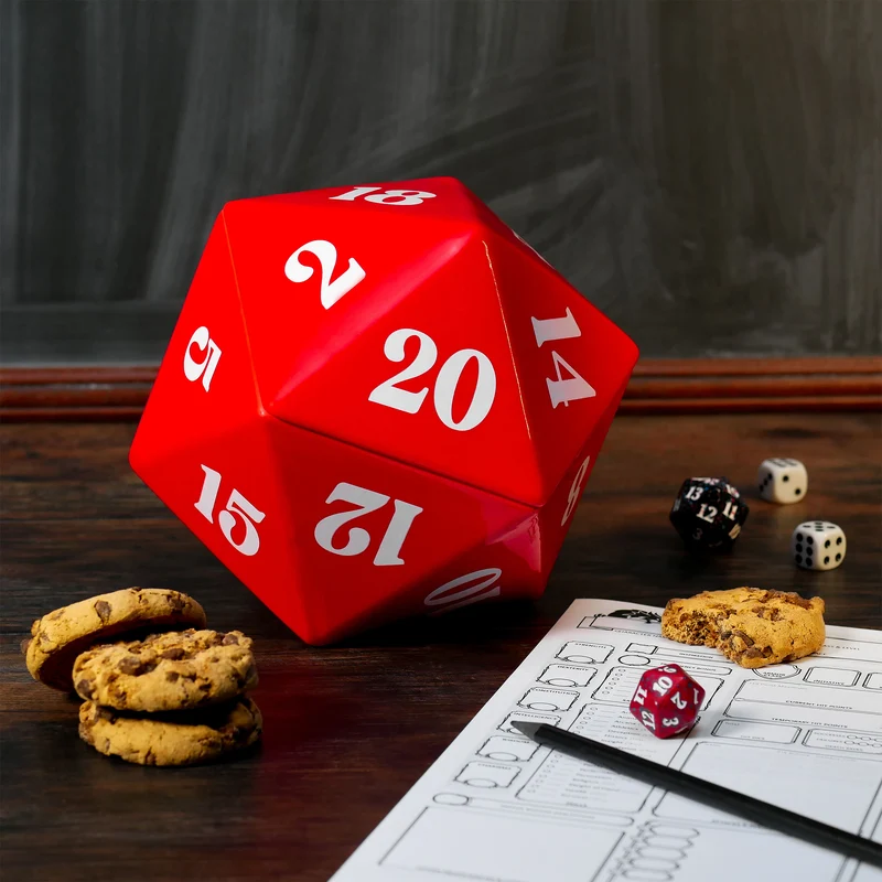 D20 Würfel Keksdose für Pen & Paper Fans