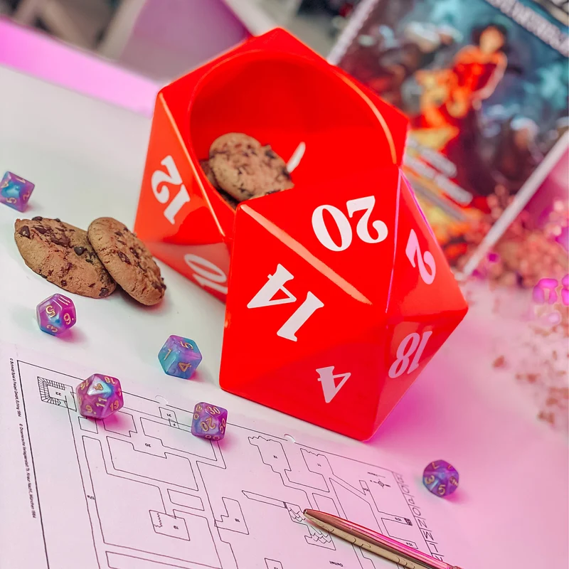 D20 Würfel Keksdose für Pen & Paper Fans