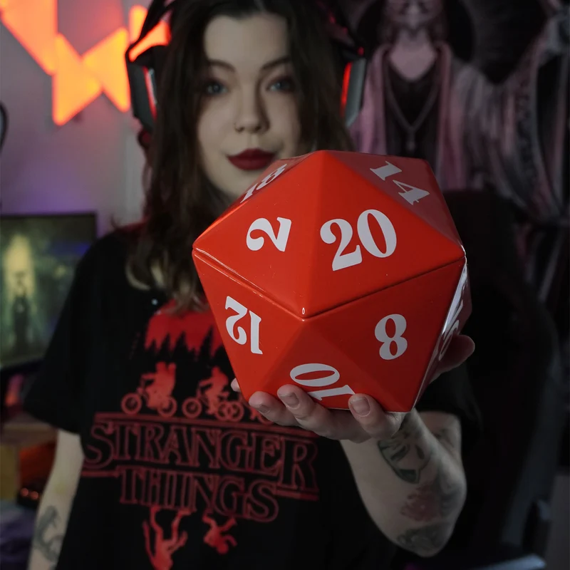 D20 Würfel Keksdose für Pen & Paper Fans