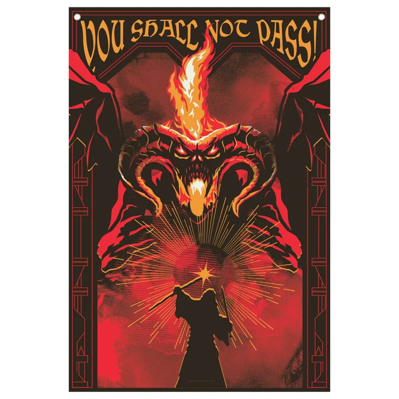 Herr der Ringe Wandbehang You shall not pass! 125 x 85 cm