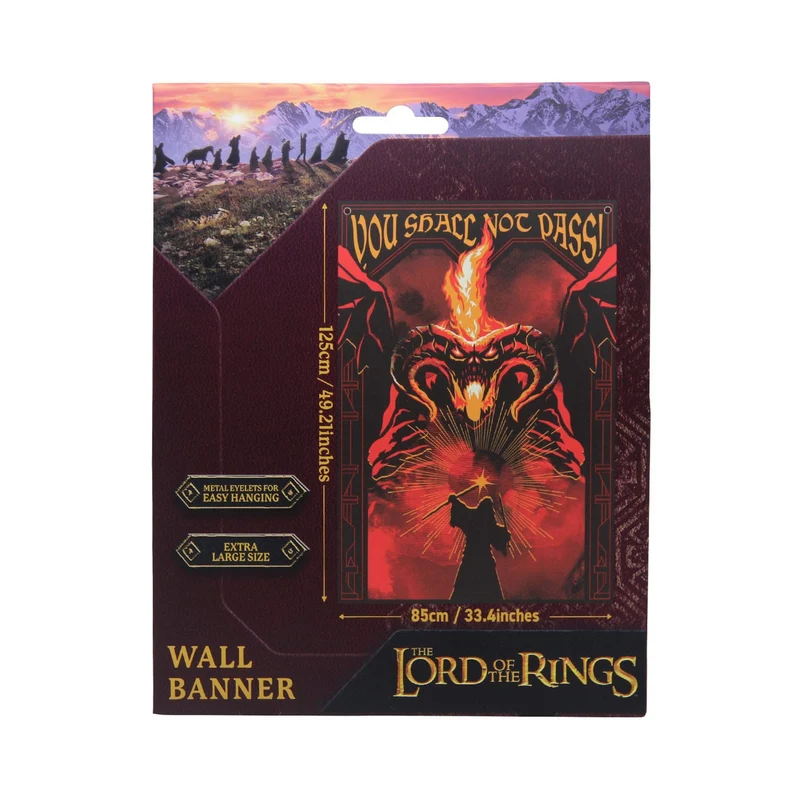Herr der Ringe Wandbehang You shall not pass! 125 x 85 cm