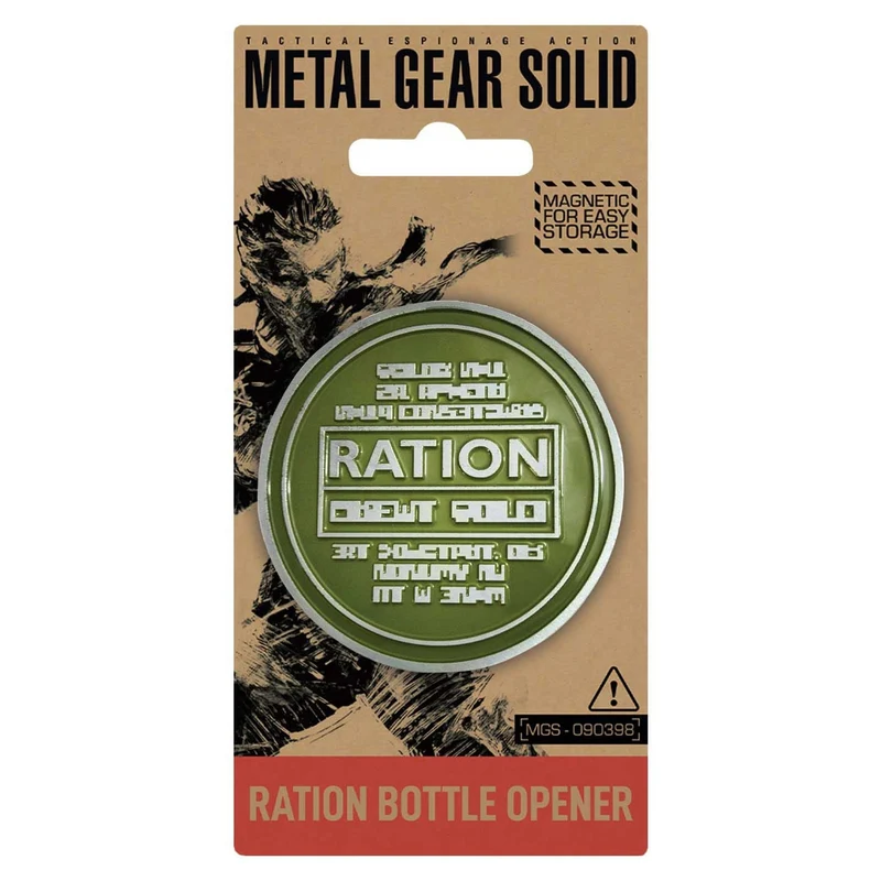 Metal Gear Solid Flaschenöffner Solid Ration 8 cm