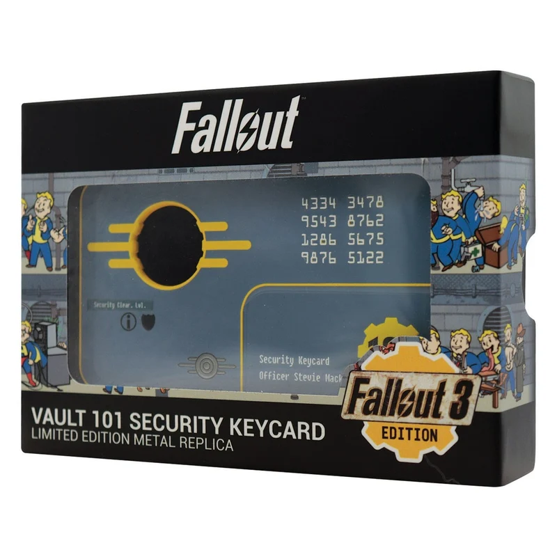 Fallout 3 Replik Vault 101 Security Keycard Limited Edition