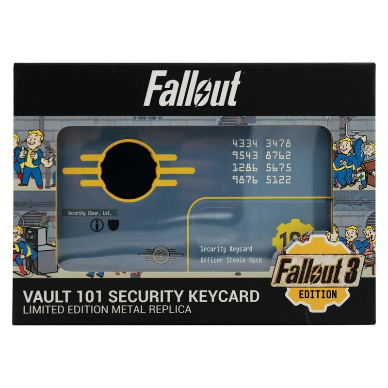 Fallout 3 Replik Vault 101 Security Keycard Limited Edition