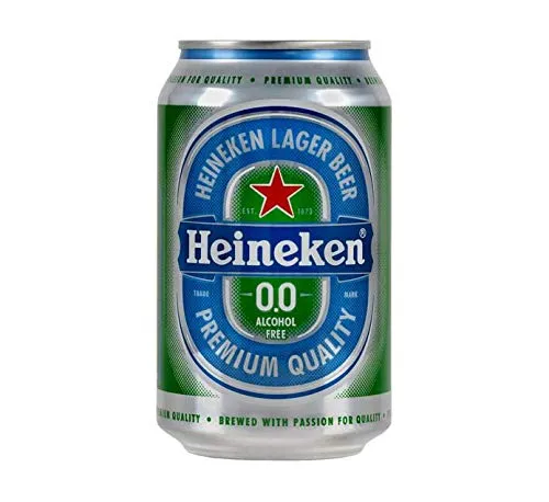 【PACK OF 6】 Heineken 0.0% Non Alcohol Beer - Great Taste, Zero Alcohol - 11.2 Fl Oz