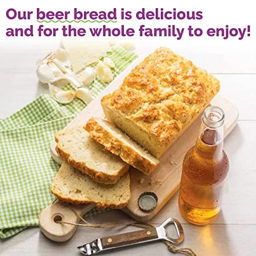 Molly & You Garlic Parmesan Beer Bread Mix (Pack of 1) - Gourmet, Artisan Bread Kit - No Bread Machine Needed - Just Add Beer or Soda