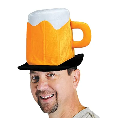 Plush Beer Mug Hat Party Accessory (1 count)