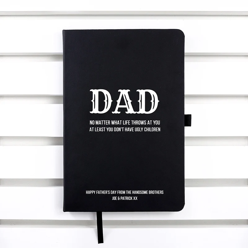 Personalised No Matter What Dad A5 Notebook