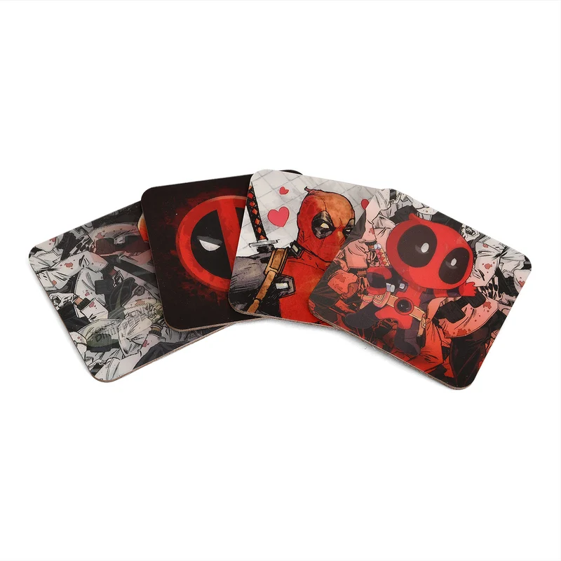 Deadpool 3D Untersetzer 4er Set