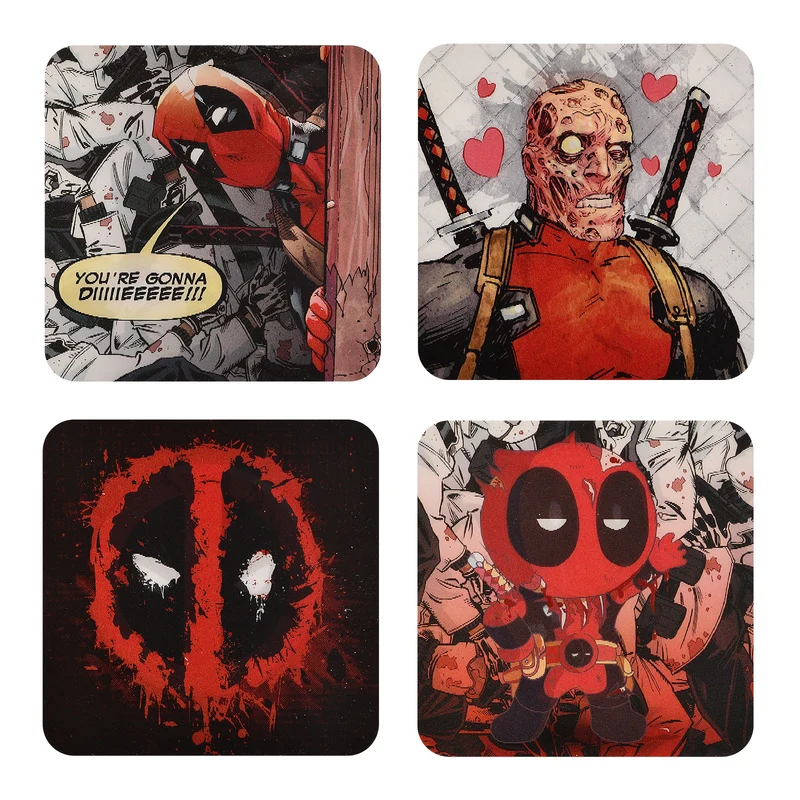 Deadpool 3D Untersetzer 4er Set