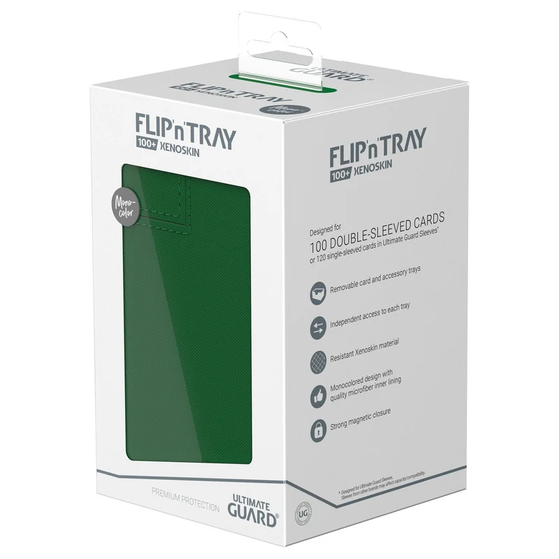 Ultimate Guard Flip'n'Tray 100+ Xenoskin - Green