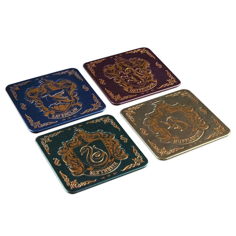 Harry Potter - Hogwarts Hauswappen Untersetzer 4er Set