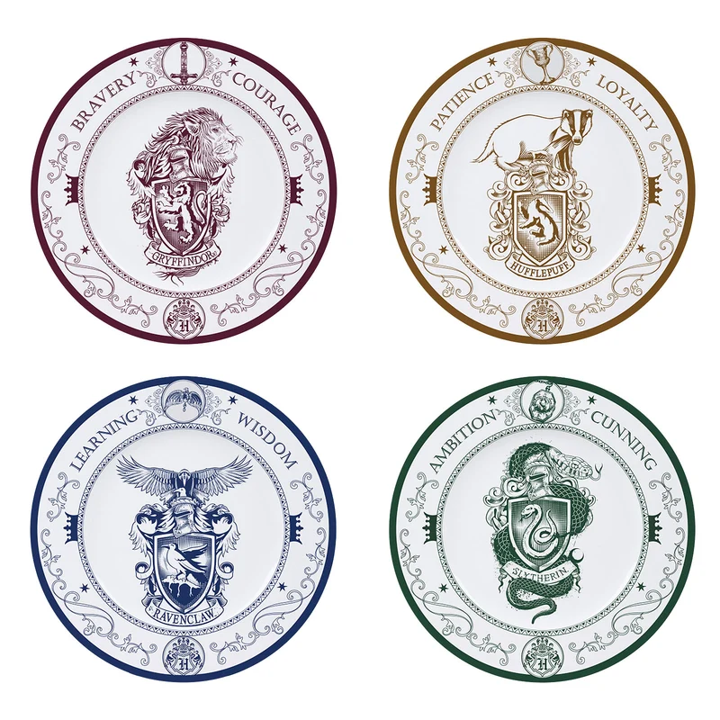 Harry Potter - Hogwarts Häuser Tellerset
