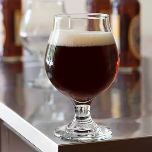 Libbey Craft Brews Classic Belgian Beer Glasses, 16-ounce, Set of 4