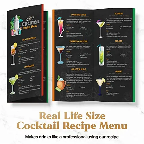 TEAVAS Mixology Bartender Kit with Bamboo Stand | 25-Piece Bar Essentials Set Comprising Stainless Steel Bar Tools | Sturdy Cocktail Shaker Set | Recipe Menu for Clubs, Lounge & Party | Barware Gift