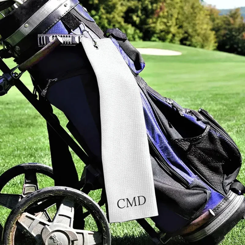 Personalised Monogrammed Waffle Golf Towel