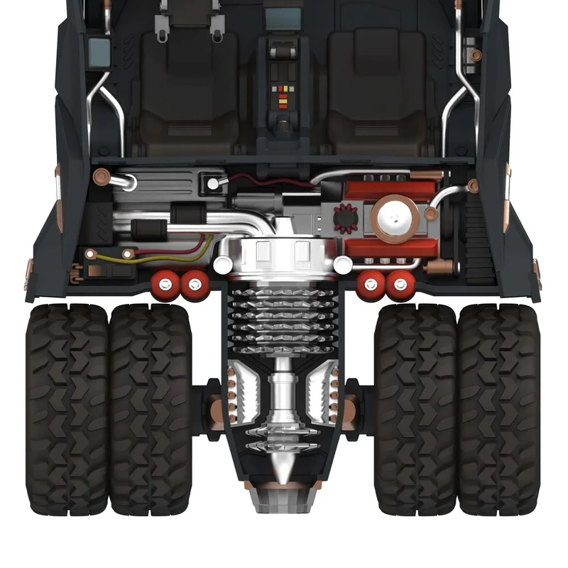 Batman 1989 Super Cyborg Fahrzeug Batmobile Tumbler (Full Color) 33 cm
