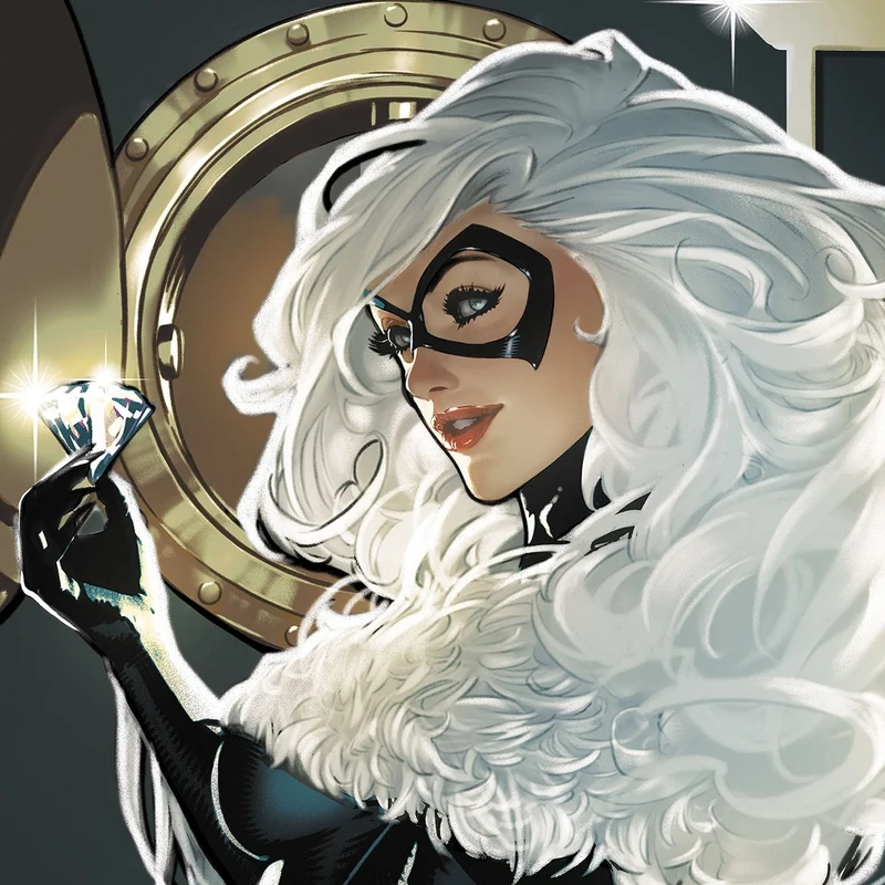 The Amazing Spider-Man Kunstdruck Cosmic Black Cat 61 x 41 cm - ungerahmt