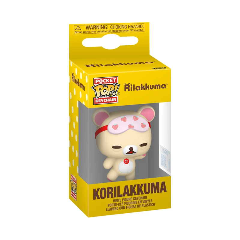 Rilakkuma- Korilakkuma Sleepy Funko Pop Schlüsselanhänger