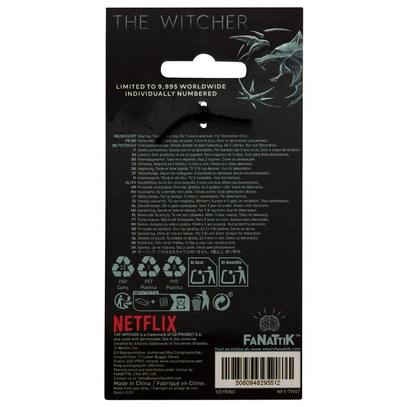 The Witcher Schlüsselanhänger Witcher & Roach Limited Edition