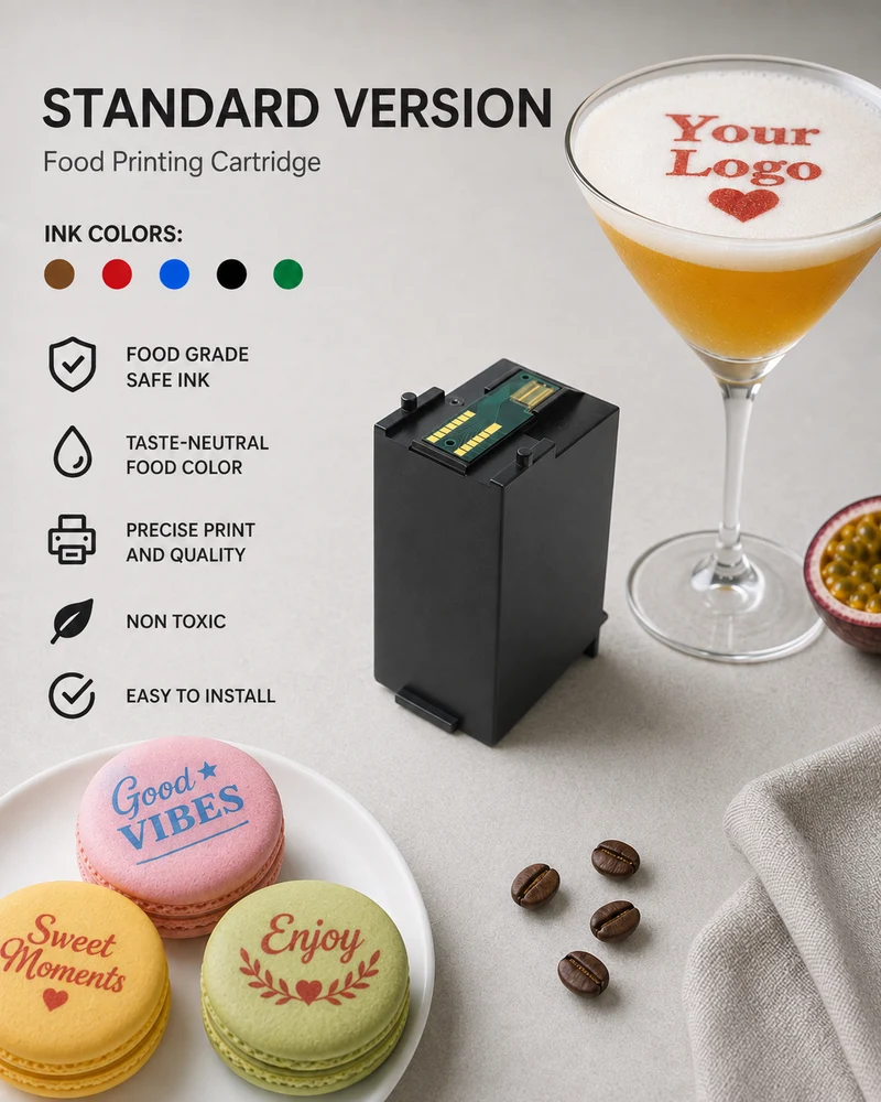 Patrone für Coloranino® Kaffeedrucker (Auch für Cocktails, Bier und Kekse geeignet) - Bis zu 1000 Drucke (Standard Version)