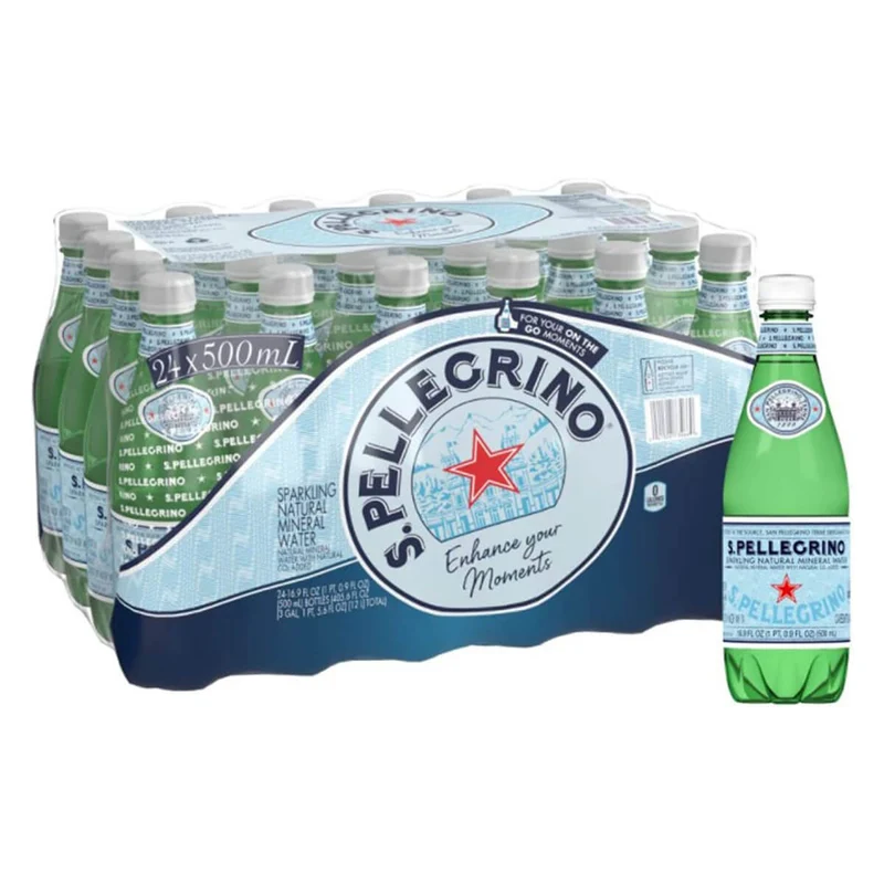 San Pellegrino Sparkling Water, Italy - 24 X 500ML
