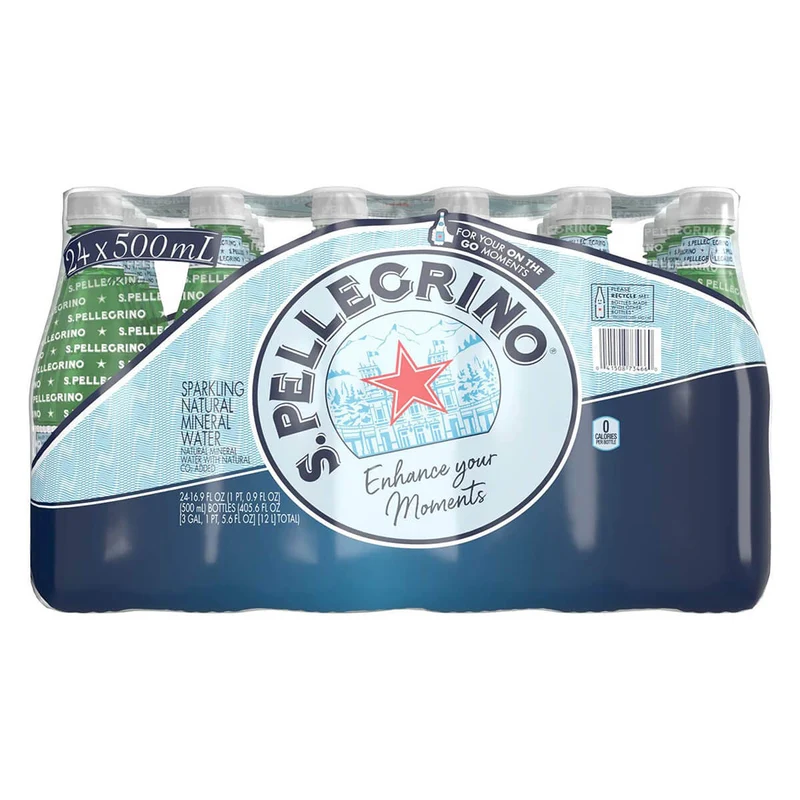 San Pellegrino Sparkling Water, Italy - 24 X 500ML