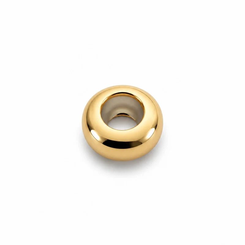 DUR Schmuck: Edelstahl Bead,Stopper, 8 mm, Farbe: gold, STF1011