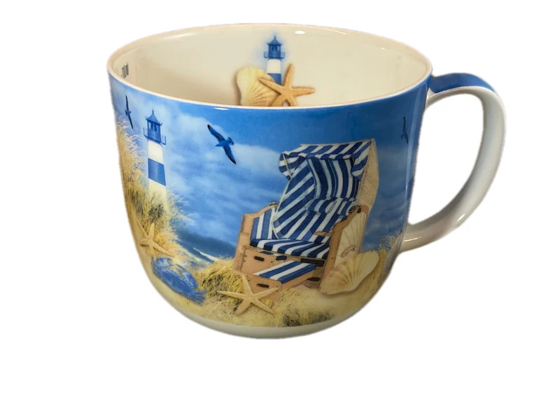 Jumbo-Becher „Strand-Design“