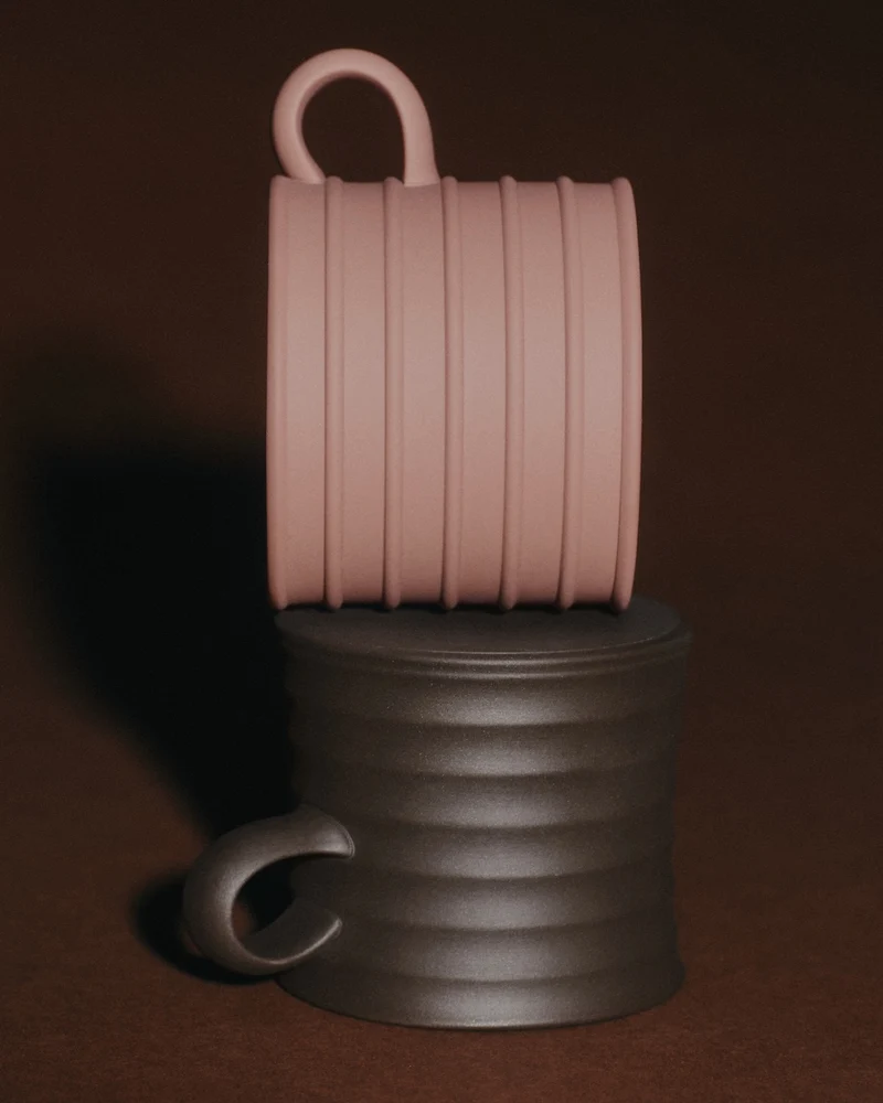 WEDGWOOD GREEK CUPS IN BROWN