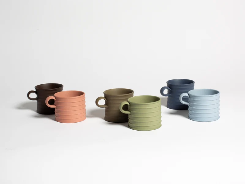 WEDGWOOD GREEK CUPS IN BROWN