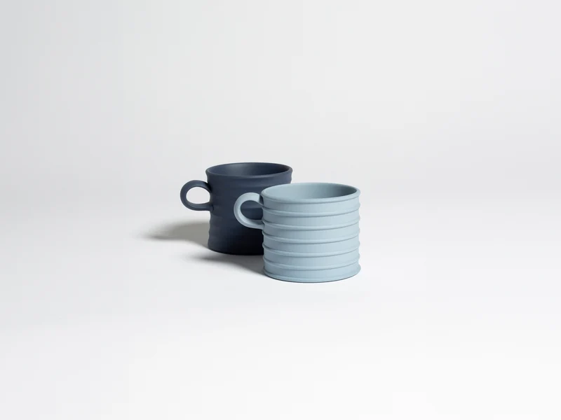 WEDGWOOD GREEK CUPS IN BLUE