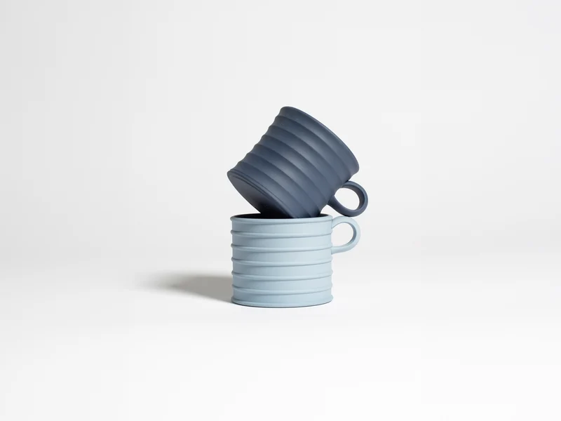 WEDGWOOD GREEK CUPS IN BLUE