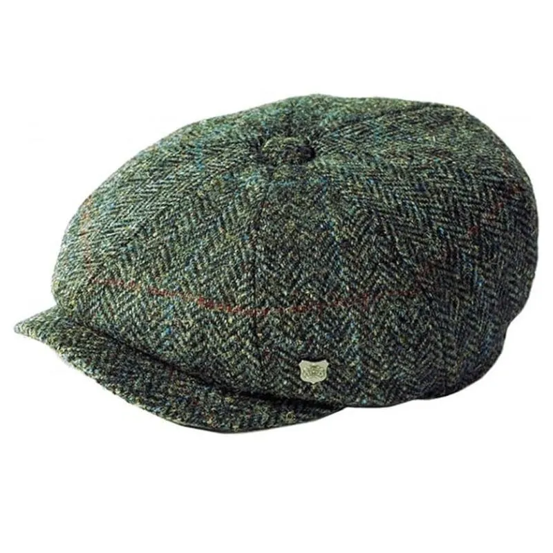 Harris Tweed 8 Piece Bakersboy Cap