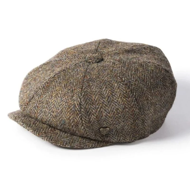 Harris Tweed 8 Piece Bakersboy Cap