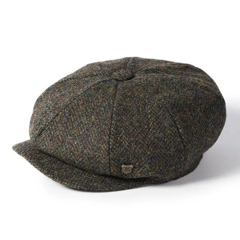 Harris Tweed 8 Piece Bakersboy Cap