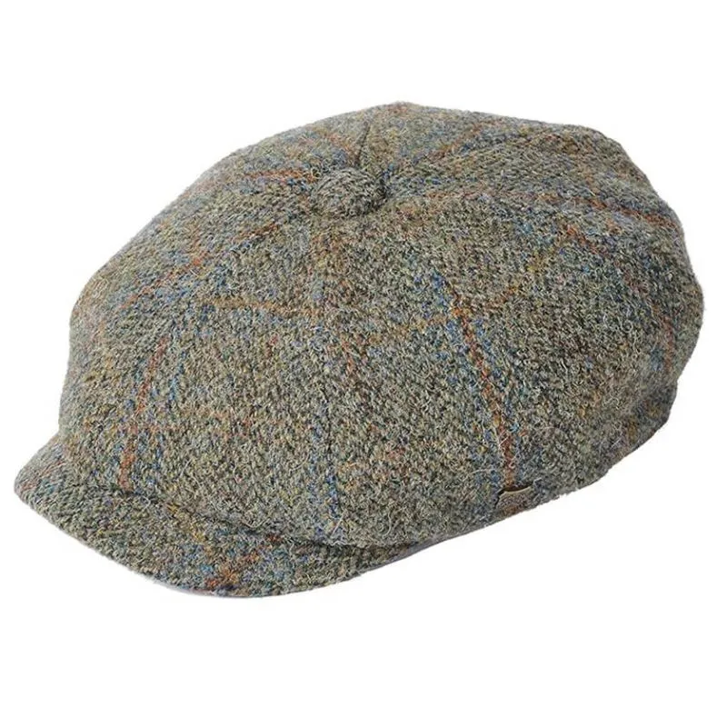 Harris Tweed 8 Piece Bakersboy Cap
