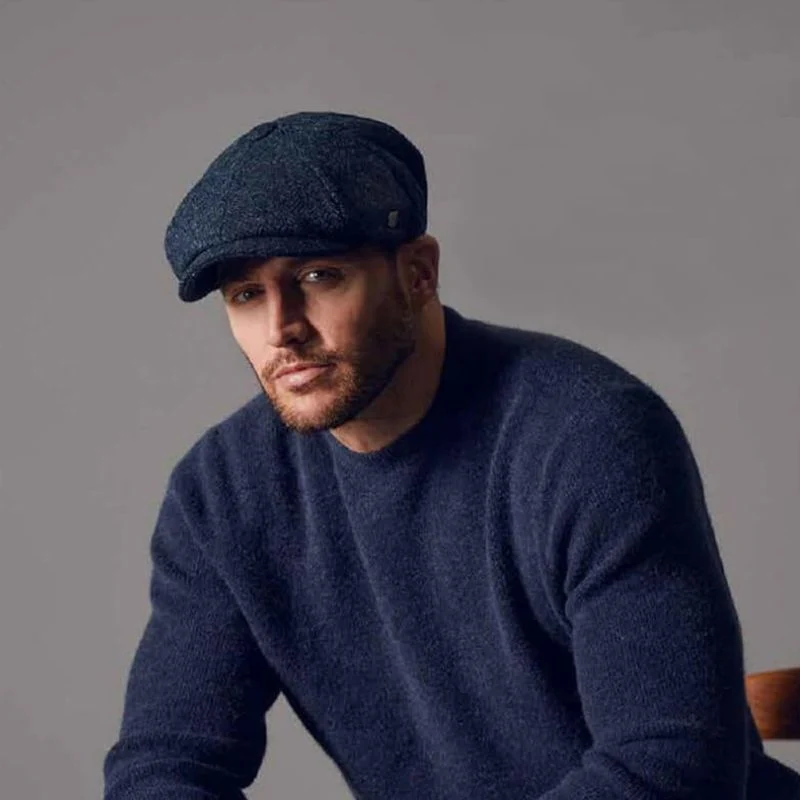 Harris Tweed 8 Piece Bakersboy Cap