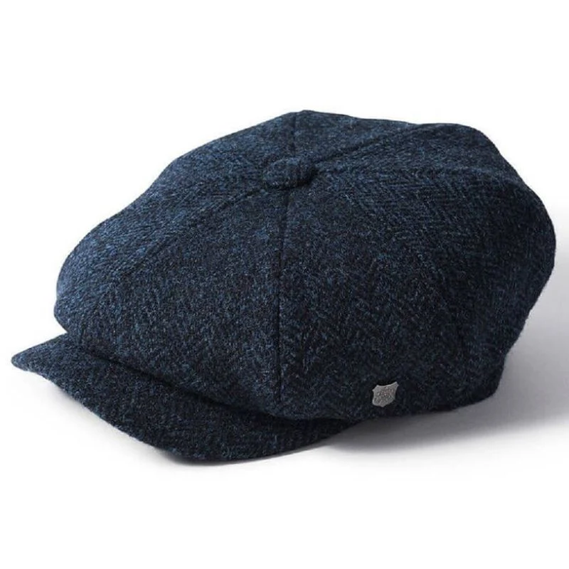 Harris Tweed 8 Piece Bakersboy Cap