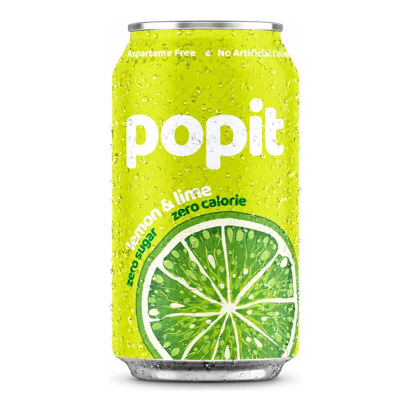 Pop It Lemon Lime Soft Drink, UAE - 24 X 300ML | 2 Day Lead Time