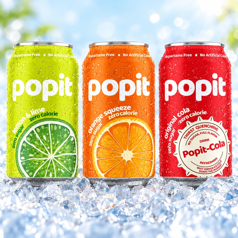 Pop It Lemon Lime Soft Drink, UAE - 24 X 300ML | 2 Day Lead Time