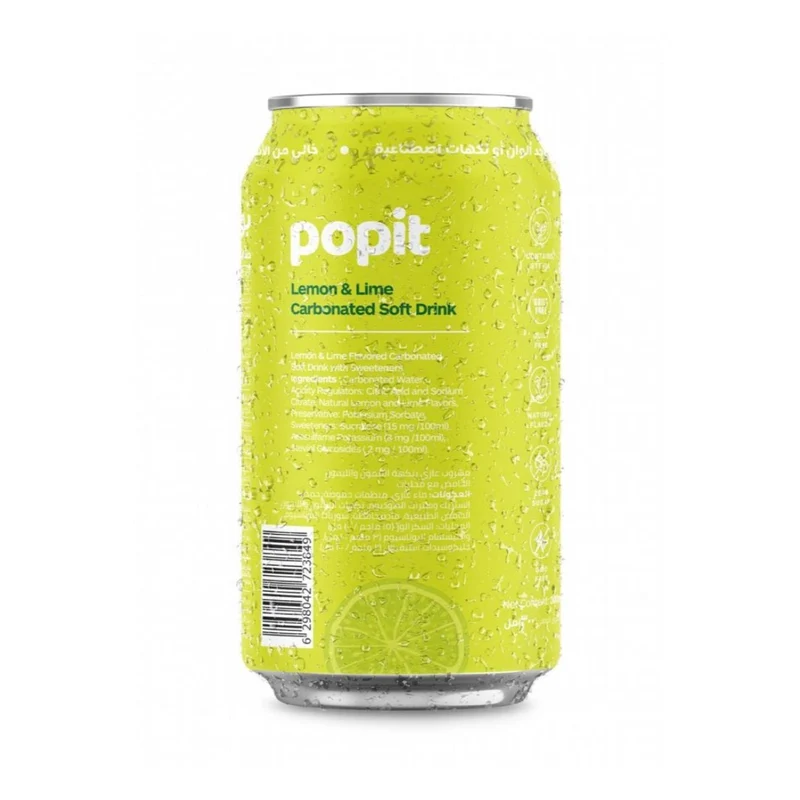 Pop It Lemon Lime Soft Drink, UAE - 24 X 300ML | 2 Day Lead Time