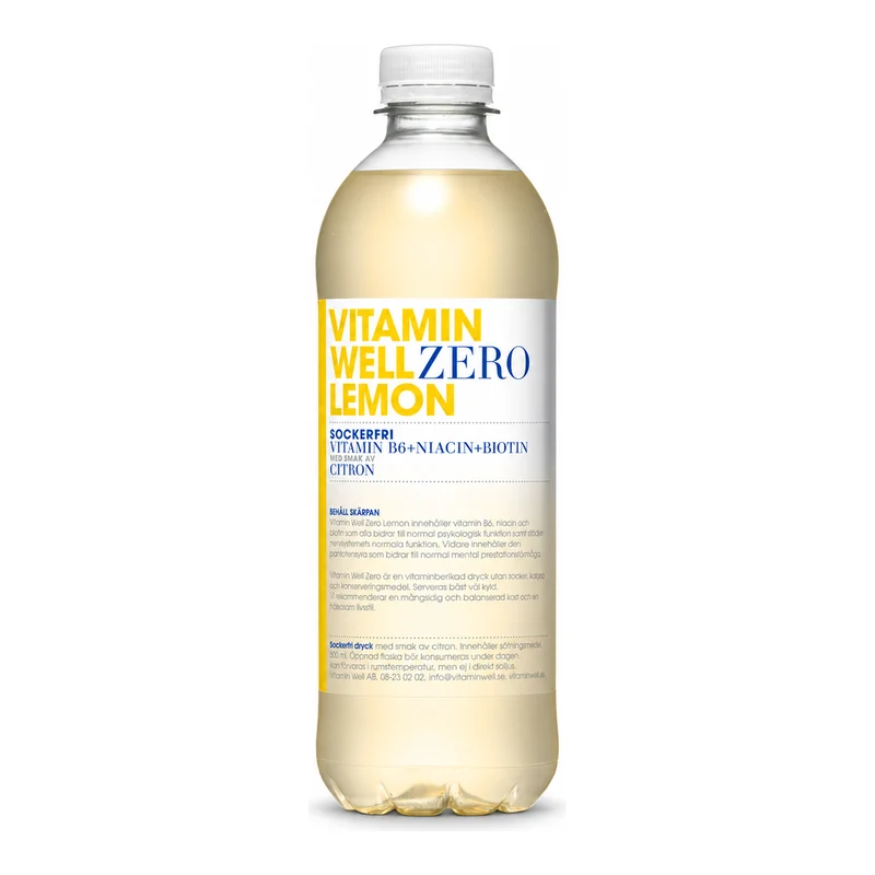 Vitamin Well Zero Lemon, Netherlands - 12 X 500ML