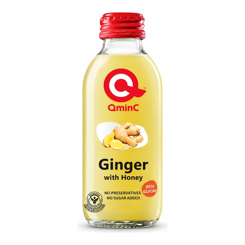 Qmin-C Ginger with Honey Drink, Thailand - 24 X 150ML