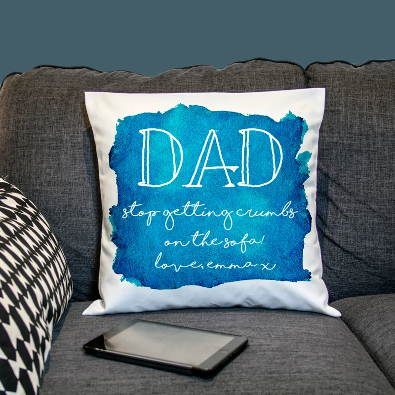 Personalised Coastal Watercolour Cover Personalised Cushion Cover